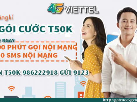 Các gói 50K Viettel gọi nội mạng theo 1 tháng 2025