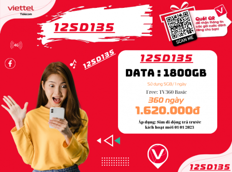 Các gói cước 4G viettel 1 năm rẻ nhất 2025