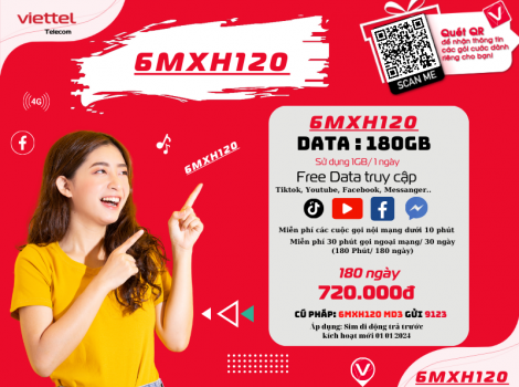 Cách đăng ký gói Mạng Xã Hội Viettel 6 tháng