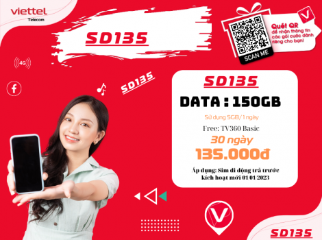 Các gói cước 4G Viettel ưu đãi 5Gb/ ngày 2025