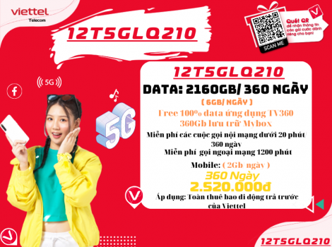 Các Gói Cước 5G Viettel 1 Năm Ưu Đãi Nhất 2025