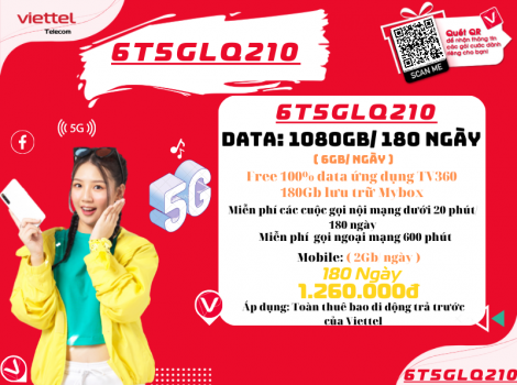 Đăng Ký Combo 5G Và Gọi Thoại Viettel 6 Tháng Ưu Đãi 2025