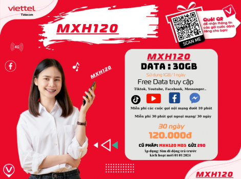 Cách đăng ký gói cước 4G Viettel free data xem Youtube 2025