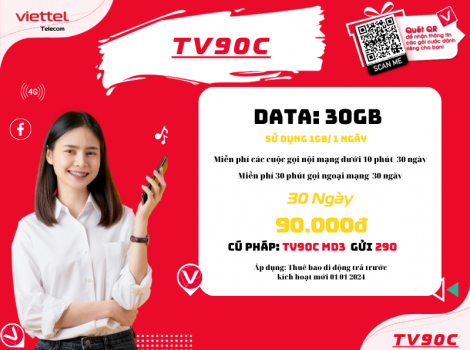 So sánh gói V90C và TV90C của Viettel 2025