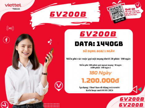 Đăng ký V200B Viettel sử dụng 6 tháng ưu đãi 2025