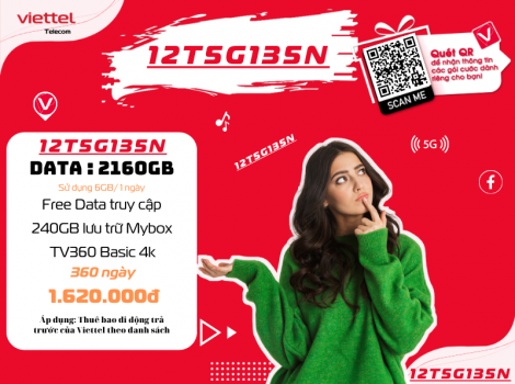 Đăng Ký Gói Viettel 360 Ngày 1620k Có 6Gb Data/ Ngày