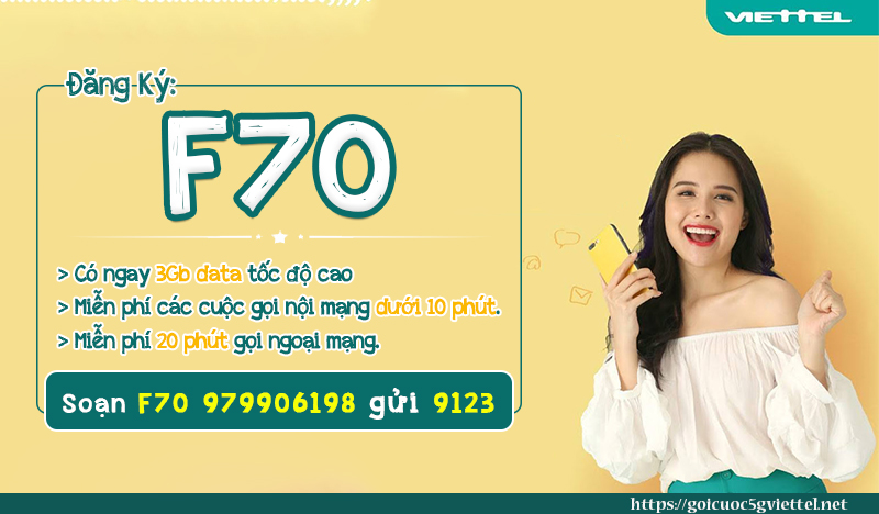 Gói f70 của Viettel