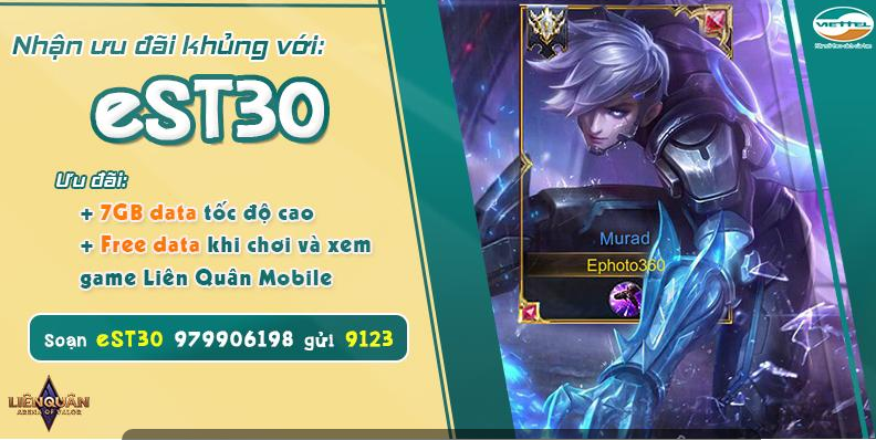 Gói cước EST30 của Viettel
