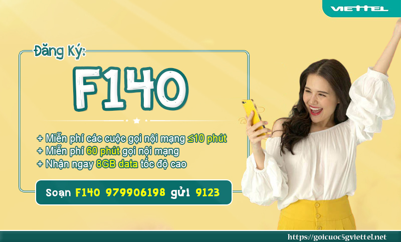 Đăng kí Gói cước F140 Viettel