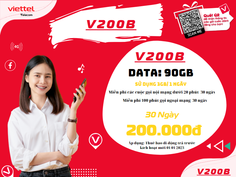Gói V200B của Viettel