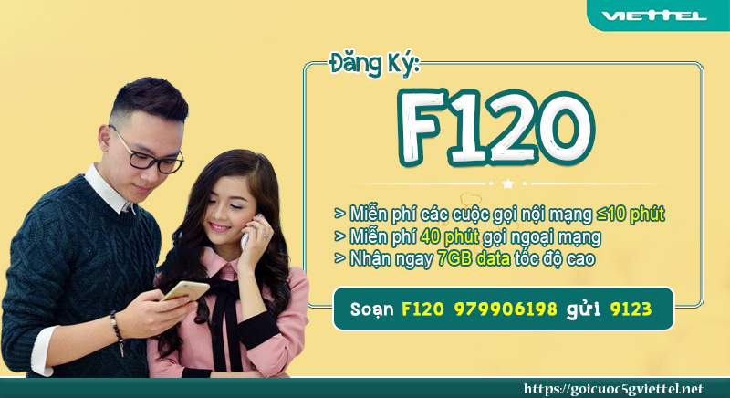 Đăng Ký Gói Cước F120 Viettel
