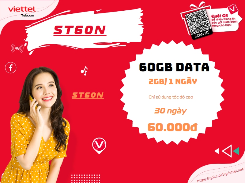 Gói cước ST60N Viettel
