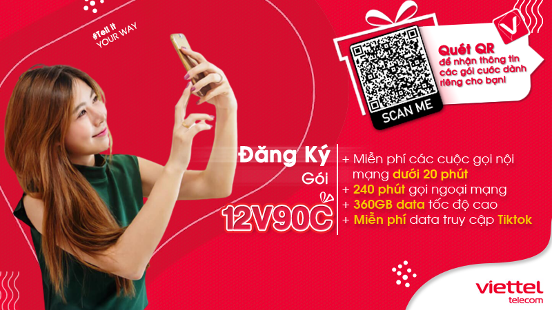 Gói 12V90C của Viettel