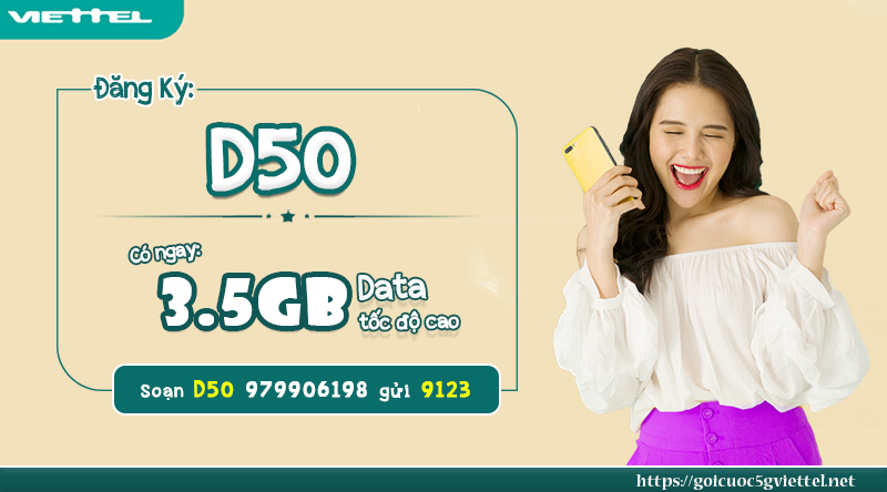Gói cước D50 của Viettel