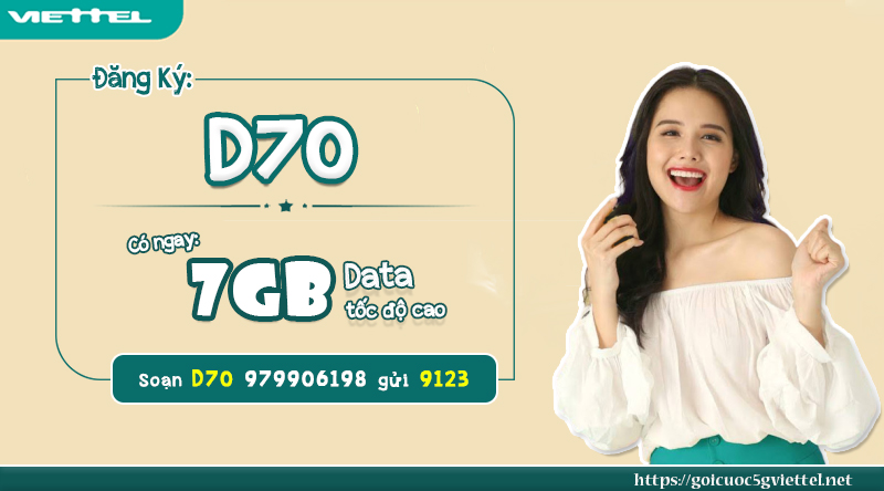 Gói cước D70 Viettel