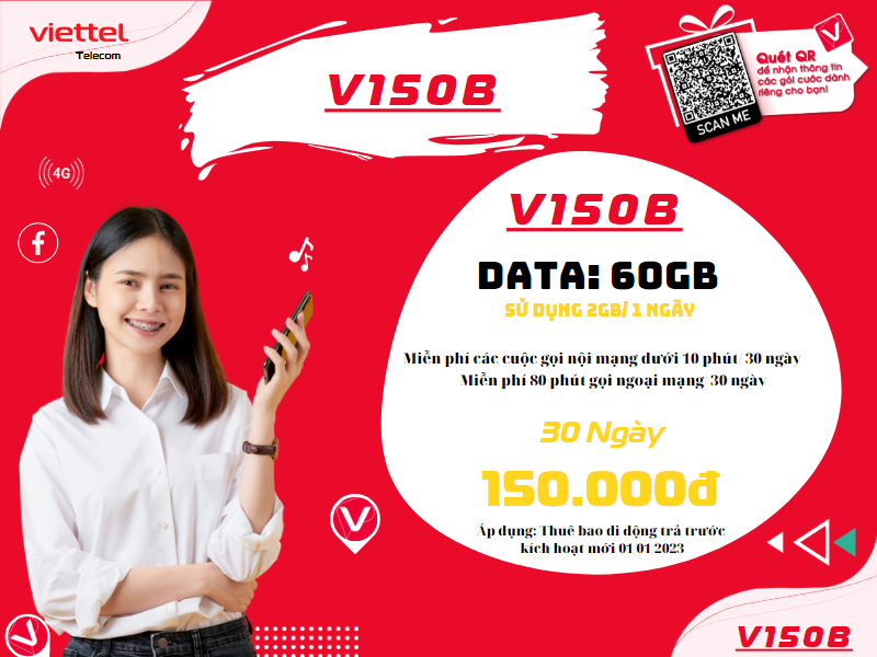 Gói V150B của Viettel