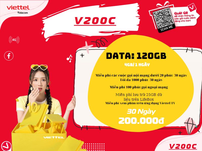 Gói V200C của Viettel