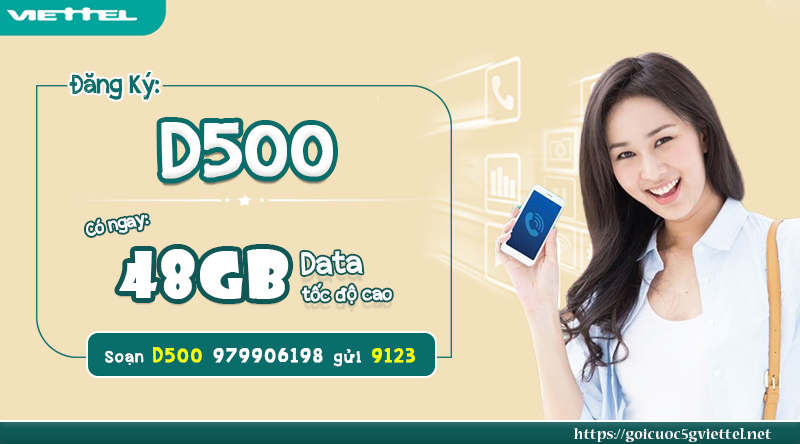 Gói cước D500 của Viettel