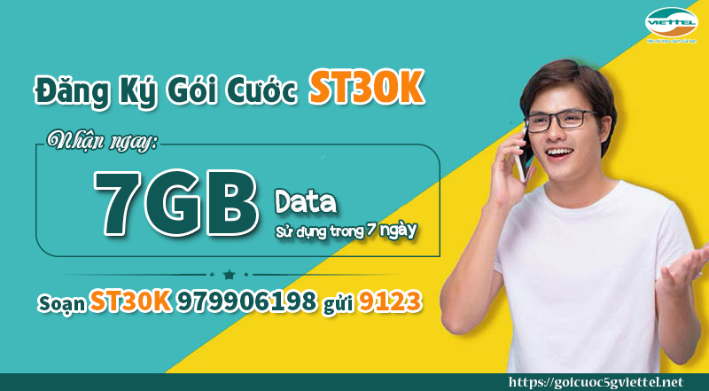 Đăng ký gói st30k của viettel